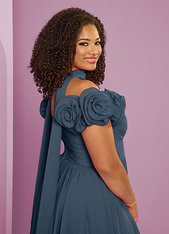 Barbie ♥ Azazie Bridesmaid Dresses Neptune A-Line Off the Shoulder Chiffon Convertible Dress image11