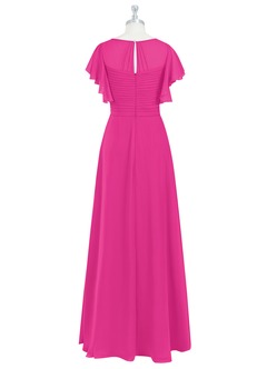 Fuchsia Azazie Lily Modest Bridesmaid Dresses | Azazie