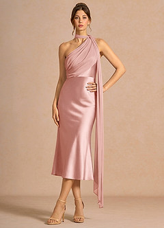 Giada Light Pink Midi Dress image4