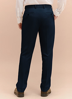 front William Navy Blue Comfort Blend Dress Pants