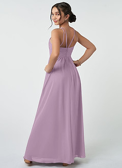Azazie Leighton Junior Wisteria A-Line Pleated Chiffon Dress image5