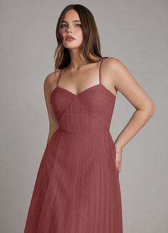 Azazie Teagan Bridesmaid Dresses Amethyst A-Line Sweetheart Neckline Tulle Dress image6