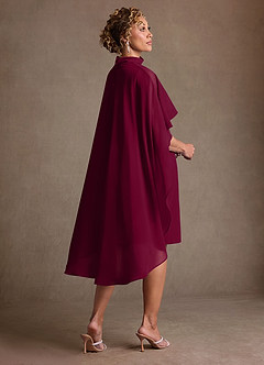 Azazie Irna Suknie dla Matki Panny Młodej Kolumna Szyfon Długość do kolan Sukienka image4