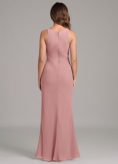 Azazie Allettie Jurken voor bruidsmeisjes Jurk van Chiffon met Zeemeermin Stoffige Roos image2