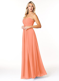 Azazie Yazmin Bridesmaid Dresses Sunset A-Line Sweetheart Neckline Chiffon Convertible Dress image3