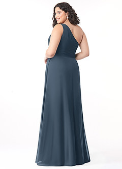 Azazie Dallas Bridesmaid Dresses Neptune A-Line One Shoulder Chiffon Dress image7