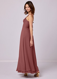 Barbie ♥ Azazie Bridesmaid Dresses Amethyst A-Line Pleated Chiffon Dress image5