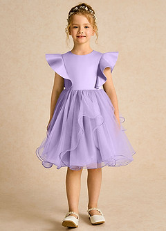 Azazie Chirp vestidos de niña de las flores Vestido de Lila de Tul de Princesa image1