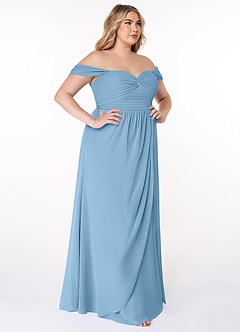 Azazie Millie Final Sale Agave A-Line Sweetheart Neckline Chiffon Convertible Dress image10