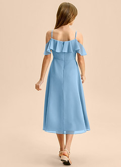 Azazie Kamilla Junior Klä av A-Line i Chiffong Av axeln image2