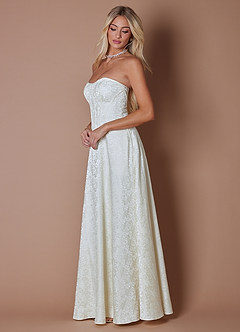 Abito Lungo Bianco Antico Bibi image5