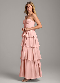 Azazie Alanna Bridesmaid Dresses Rosette A-Line Sweetheart Neckline Chiffon Dress image6