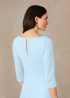 Azazie Lola Mère de la mariée Robes Robe Fourreau en Dentelle Bleu Ciel image5