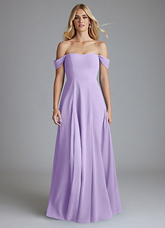 Azazie Seriana Suknie dla druhen Linia A Zza ramienia Szyfon Do ziemi Sukienka image5