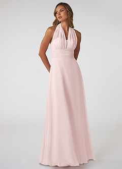 Azazie Fifi Abiti da Damigella Abito Convertibile A-Line in Chiffon Senza Cinturino Rosa Rossore image6