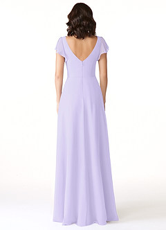 Azazie Omari Bridesmaid Dresses Lilac A-Line Chiffon Dress image2