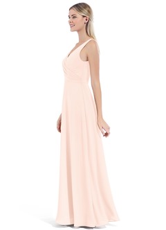 Azazie Nala Bridesmaid Dresses Pearl Pink A-Line Pleated Chiffon Dress image16