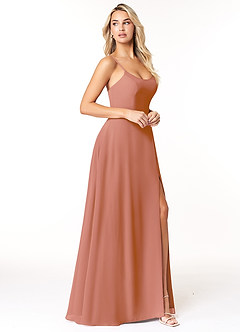Azazie Moira Bridesmaid Dresses MAI TAI A-Line Scoop Chiffon Dress image4