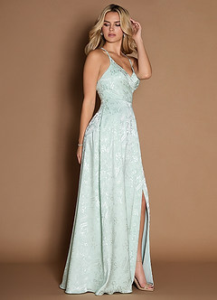Vestido Menta Verde Largo Christa image3