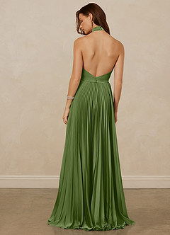Christian Siriano Bridal for Azazie 1007 Bridesmaid Dresses Juniper A-Line Pleated Stretch Satin Dress image6