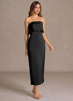 Fina Black Midi Dress image3