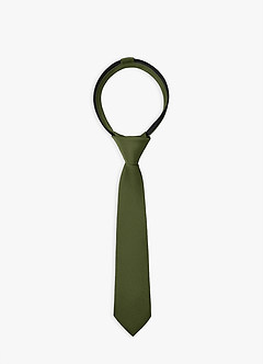 front Boy's Stretch Satin Pre-Tie