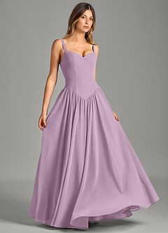 Azazie Evadina Suknie dla druhen Linia A Gorset Szyfon Do ziemi Sukienka image3