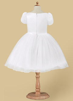 Azazie Malinda Vendita Finale Abito Principessa in Tulle Con Maniche Bianco image5