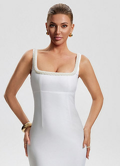 Aure White Maxi Dress image3