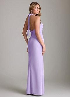 Azazie Valerie Bridesmaid Dresses Lilac Mermaid Pleated Chiffon Dress image2