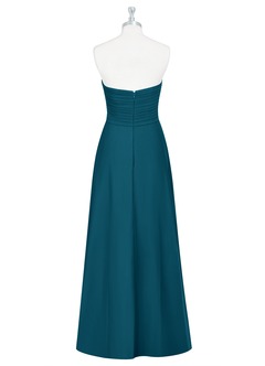 Azazie Arabella Allure Bridesmaid Dresses Ink Blue A-Line Sweetheart Neckline Chiffon Convertible Dress image9