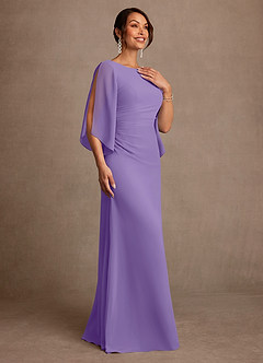 Azazie Anaheim Abiti per la Madre della Sposa Abito A-Line in Chiffon Plissettato Tahiti image3
