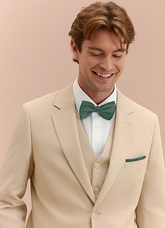 front Adjustable Stretch Satin Bow Tie