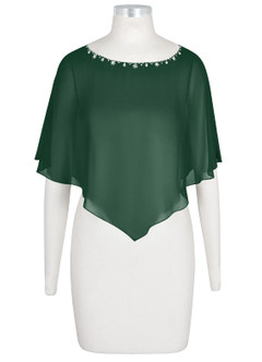 front Azazie Whilhelmina Chiffon Wrap