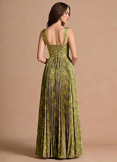 Isonelle Moss Brown Maxi Dress image2