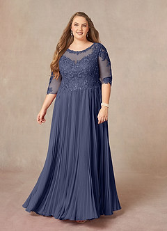Azazie Corinne Mother of the Bride Dresses Stormy A-Line Sequins Chiffon Dress image8