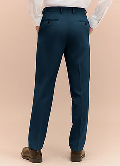 front James Dark Navy Structured Stretch Dress Pants