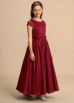 Azazie Bunny Girl Flower Girl Klänningar Klä Balklänning i Spets image5