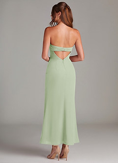 Azazie Leonis Bridesmaid Dresses Dusty Sage Mermaid Strapless Chiffon Convertible Dress image5