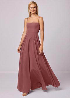 Barbie ♥ Azazie Brautjungfernkleider A-Linie Chiffon Kleid Amethyst image1