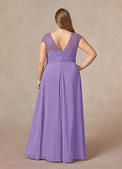 Azazie Star Mother of the Bride Dresses Tahiti A-Line V-Neck sequins Chiffon Dress image7