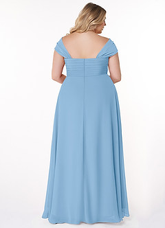 Azazie Kaitlynn Final Sale Matcha Empire Ruched Chiffon Convertible Dress image9