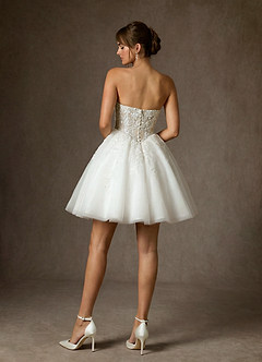 Azazie Anaiza Robes de mariée Robe Princesse en Dentelle Sans bretelles Diamant Nude image2