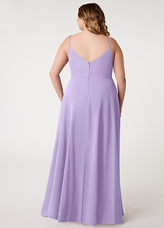 Azazie Daenerys Jurken voor bruidsmeisjes Jurk van Chiffon met A-Lijn Frock Lila image9