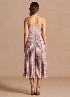 Robe Mi-Longue Rose Vesper image2