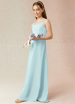 Azazie Denice Junior Cedar Rose A-Line Chiffon Dress image5