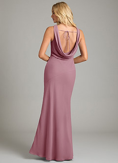 Azazie Rylina Bridesmaid Dresses Vintage Mauve Mermaid Pleated Chiffon Dress image6