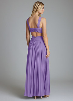 Azazie Hosanna Brautjungfernkleider A-Linie Plissee Chiffon Kleid Tahiti image3