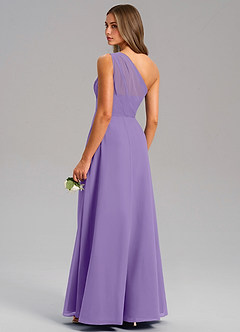 Azazie Phaedra Bridesmaid Dresses Tahiti A-Line One Shoulder Chiffon Dress image7