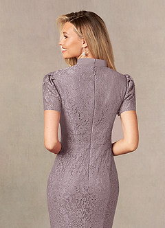 Azazie Carleannia Mother of the Bride Dresses Dusk Mermaid Lace Chiffon Dress image7